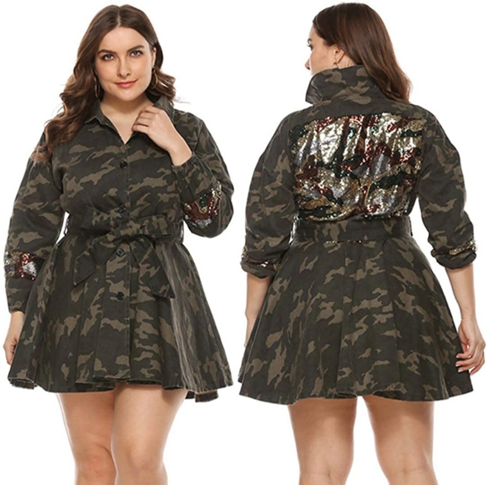 Brand new Camo Camouflage Jacket with Sequin Back
